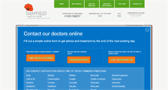 Desktop Screenshot of mayfieldmedicalcentre.co.uk