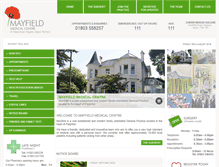 Tablet Screenshot of mayfieldmedicalcentre.co.uk